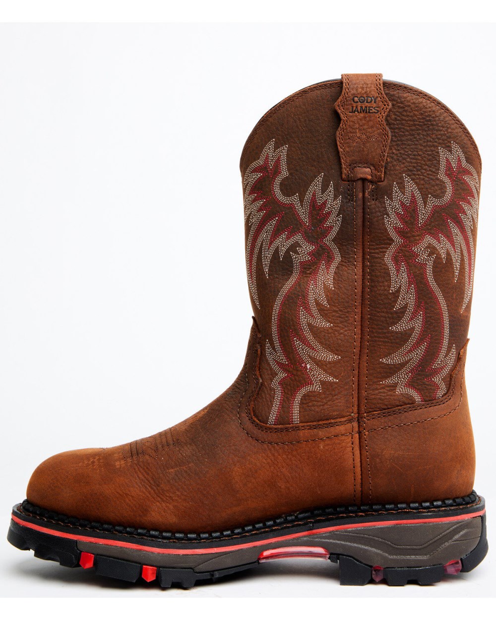 Cody James - Men's Decimator Dirty Dog Pull On Work Boots - Composite Toe | Brown