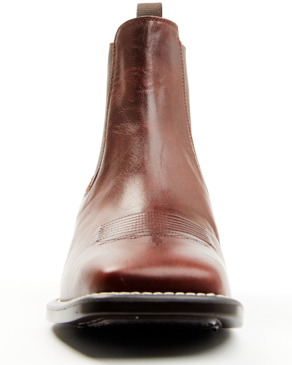 Cody James - Men's Jones Chelsea Boots - Broad Square Toe | Cognac