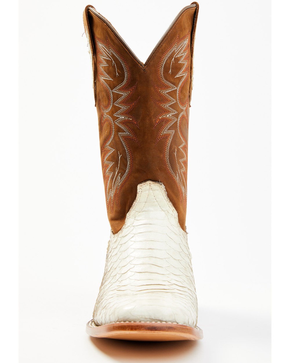 Cody James - Men's Bone Python Exotic Western Boot - Broad Square Toe | Brown