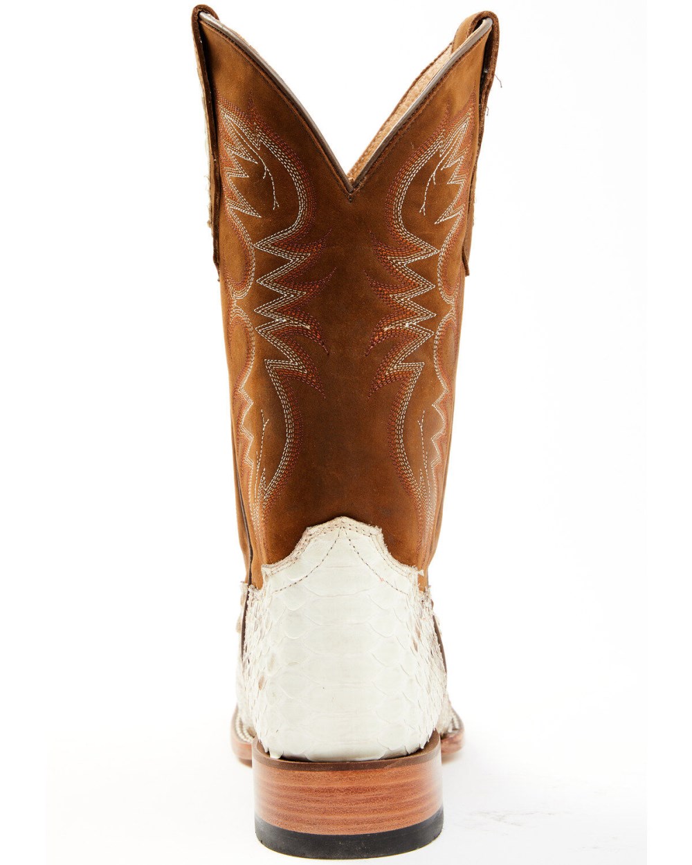 Cody James - Men's Bone Python Exotic Western Boot - Broad Square Toe | Brown