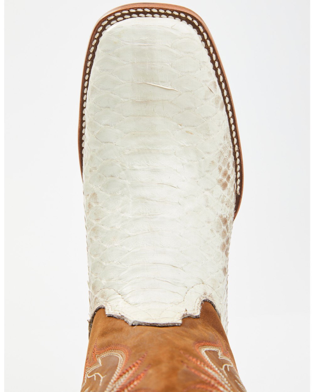 Cody James - Men's Bone Python Exotic Western Boot - Broad Square Toe | Brown