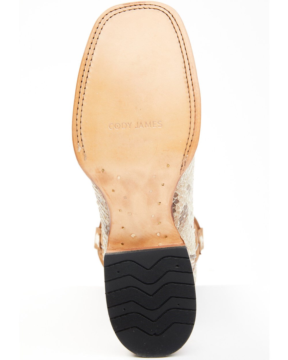 Cody James - Men's Bone Python Exotic Western Boot - Broad Square Toe | Brown