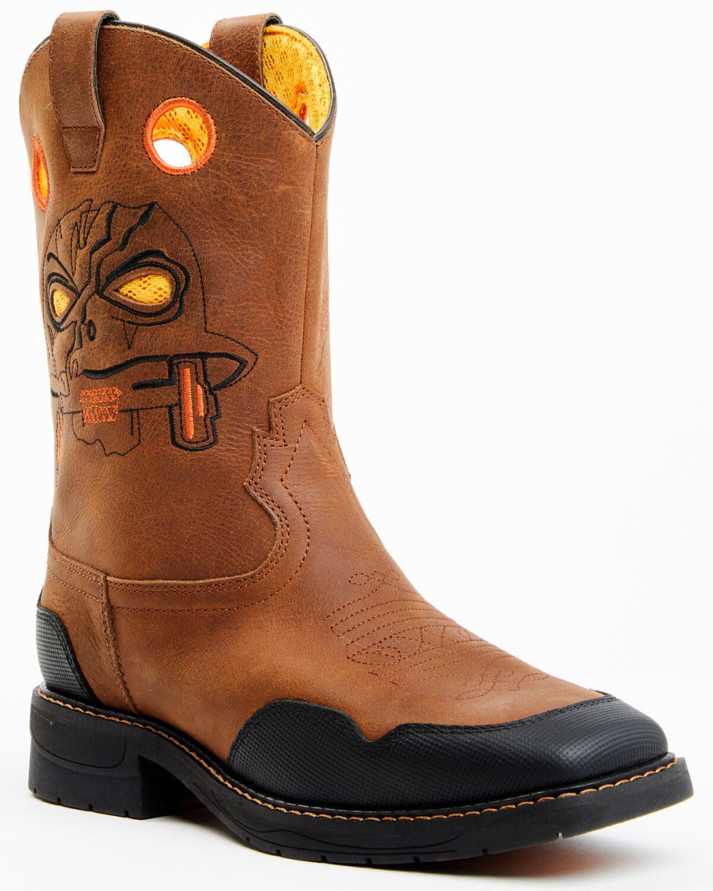 Cody James - Boys' Skull Work Boots - Broad Square Toe | Multi