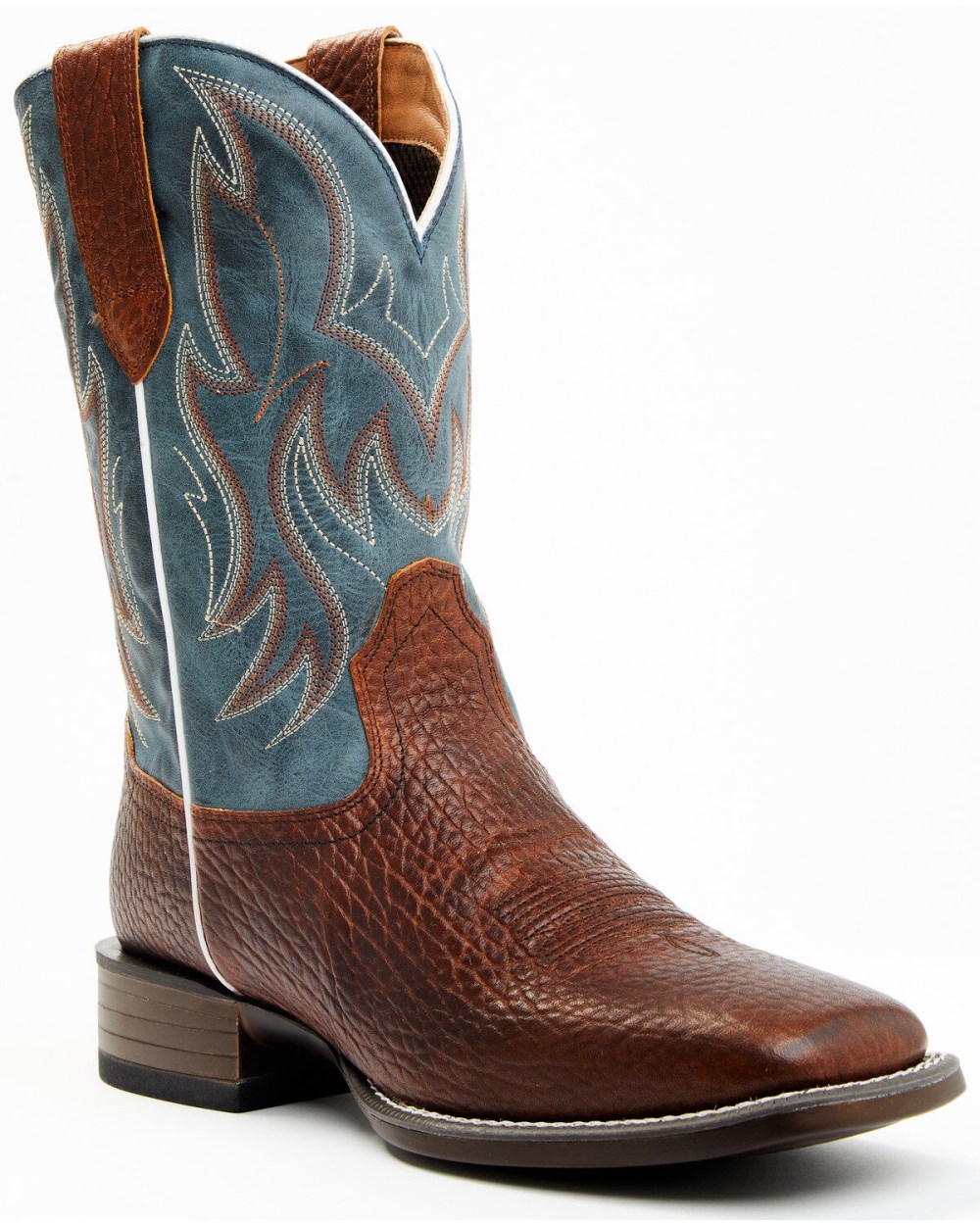 Cody James - Men's Hoverfly Dakota Western Performance Boots - Broad Square Toe | Brown/blue