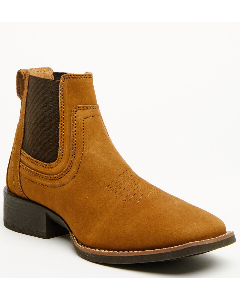 Cody James - Men's Ace Chelsea Boots - Broad Square Toe | Brown