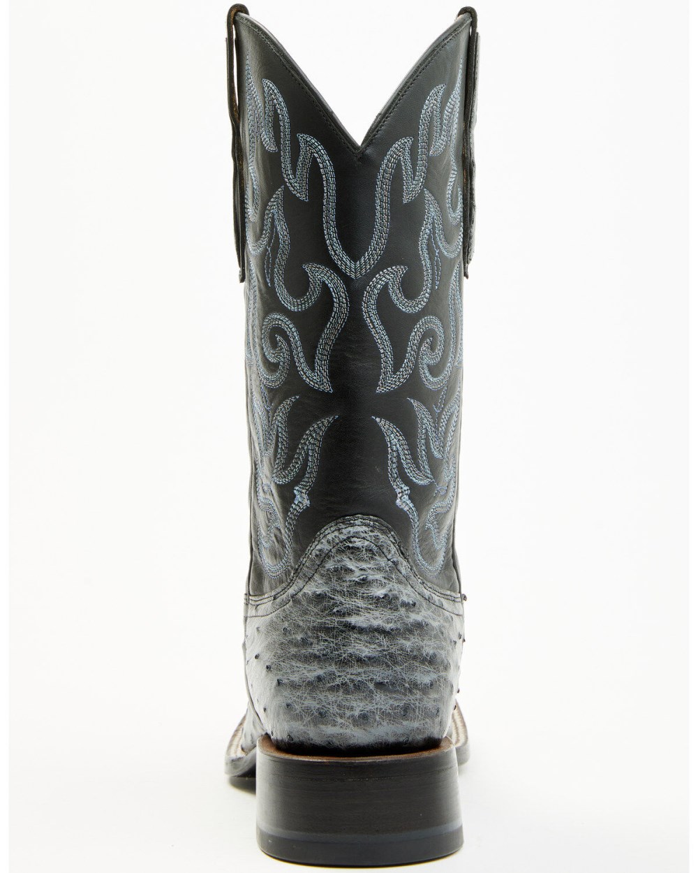 Cody James - Men's Exotic Full Quill Ostrich Western Boots - Broad Square Toe | Grey