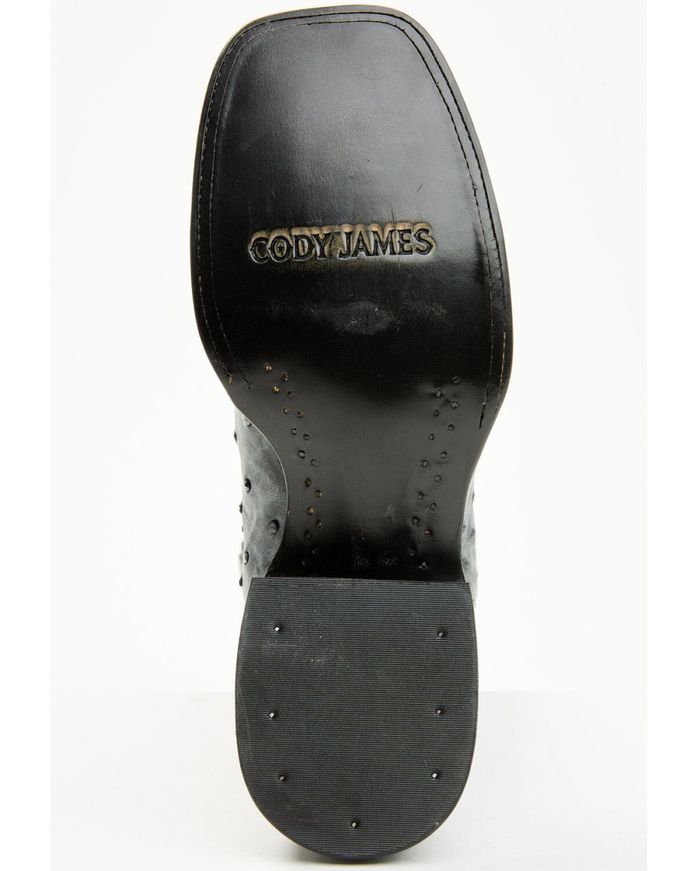 Cody James - Men's Exotic Full Quill Ostrich Western Boots - Broad Square Toe | Grey
