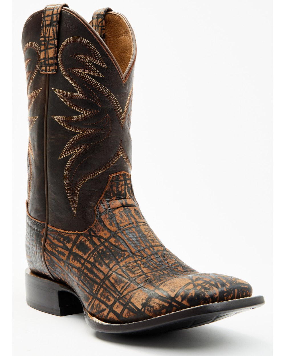 Cody James - Men's McBride Western Boots - Broad Square Toe | Cognac