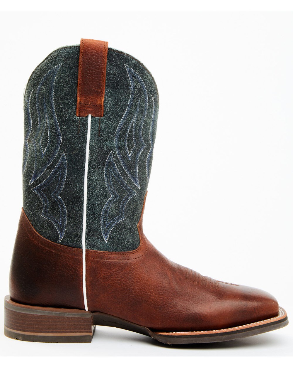 Cody James - Men's Xtreme Xero Gravity Western Performance Boots - Broad Square Toe | Brown/blue