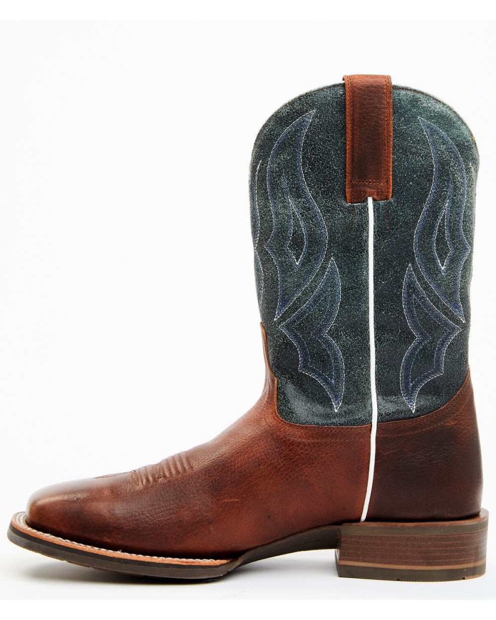 Cody James - Men's Xtreme Xero Gravity Western Performance Boots - Broad Square Toe | Brown/blue
