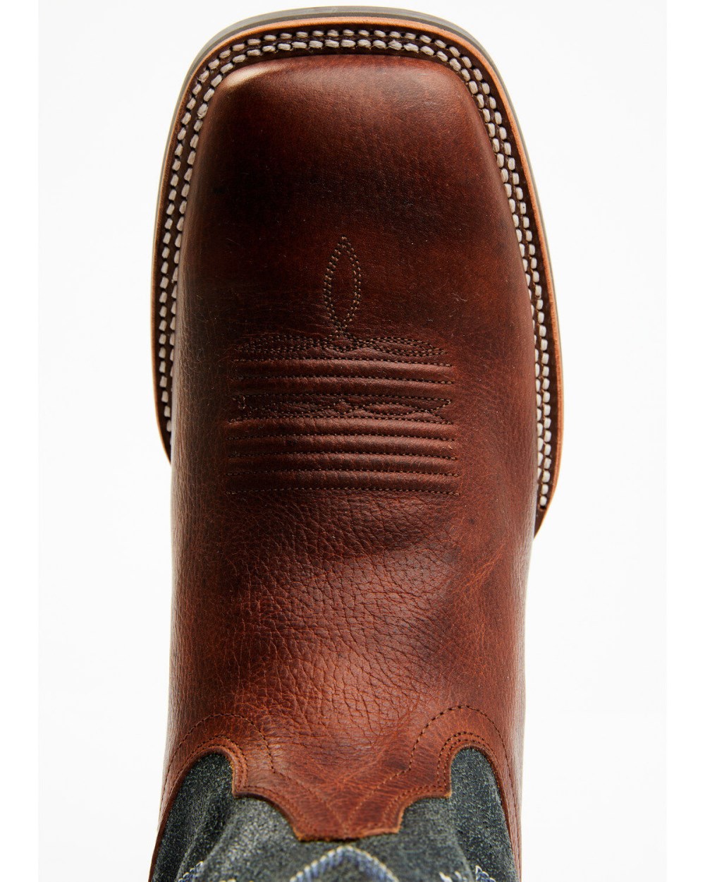 Cody James - Men's Xtreme Xero Gravity Western Performance Boots - Broad Square Toe | Brown/blue