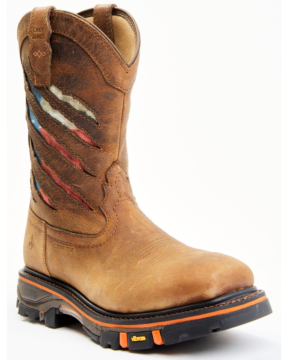 Cody James - Men's 11" Decimator Western Work Boots - Nano Composite Toe | Brown