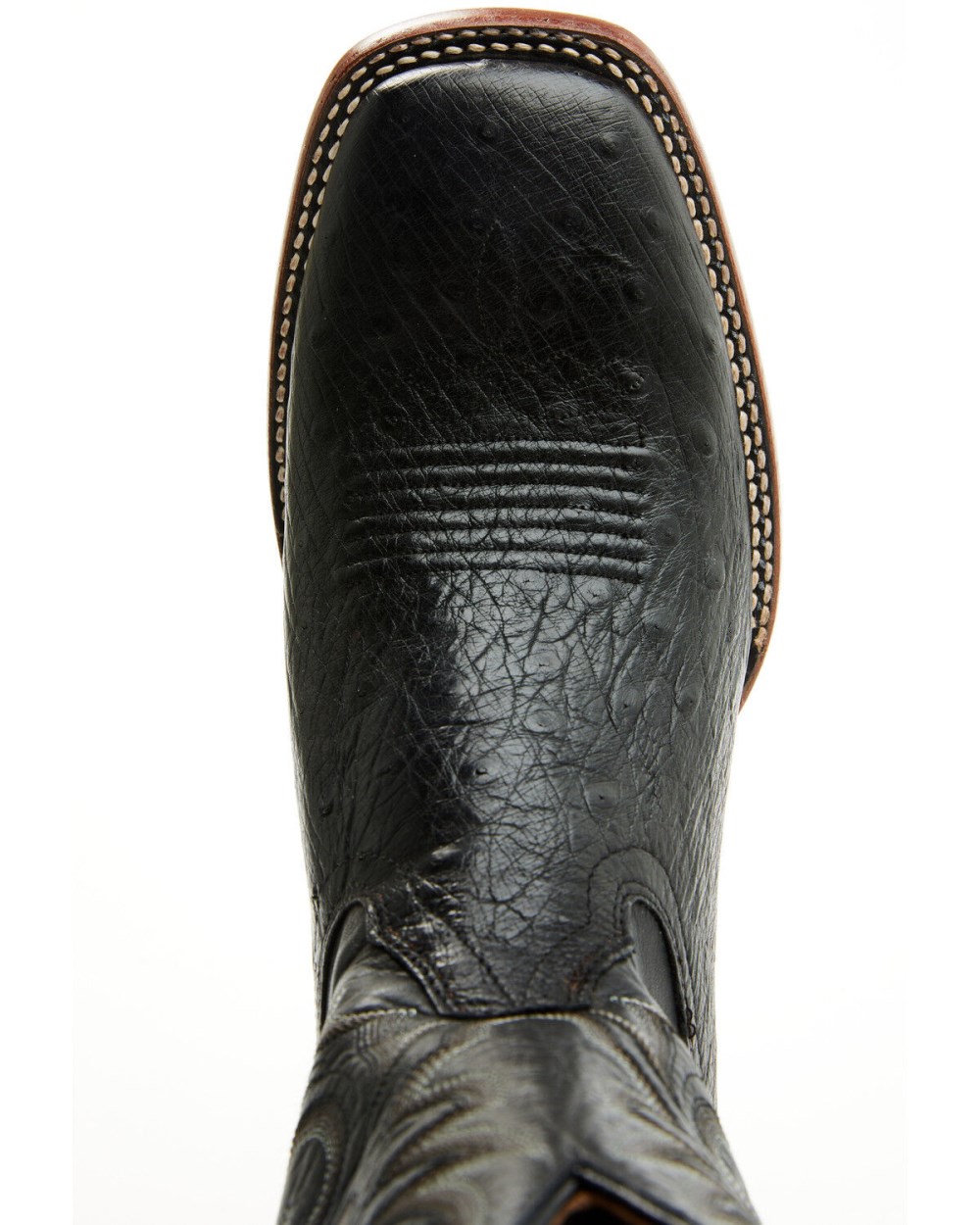 Cody James - Men's Exotic Full Quill Ostrich Western Boots - Broad Square Toe | Black