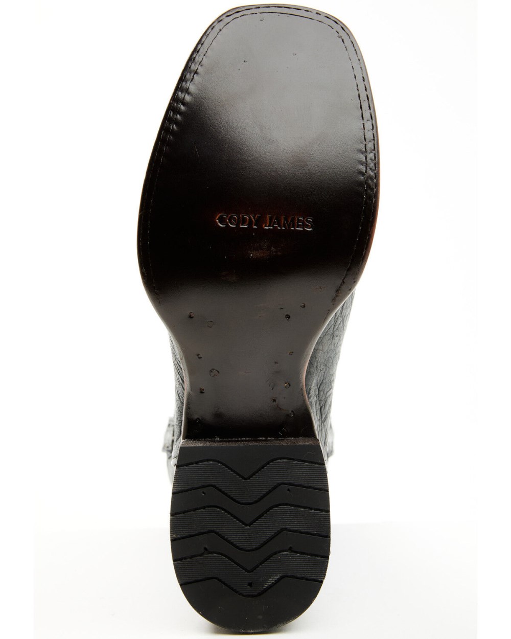 Cody James - Men's Exotic Full Quill Ostrich Western Boots - Broad Square Toe | Black