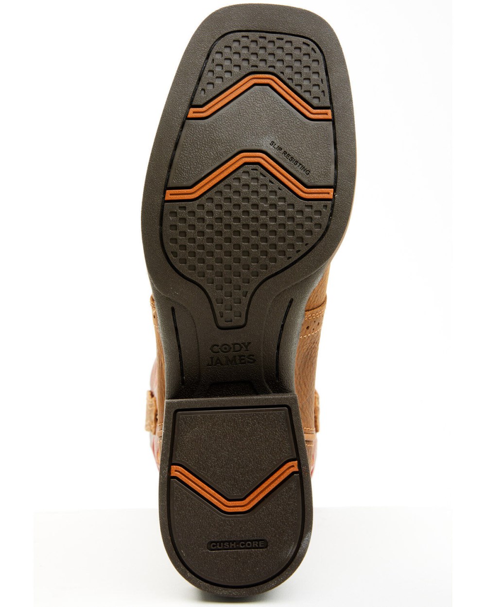Cody James - Cush Core Men's Honcho Performance Western Boots - Broad Square Toe | Orange