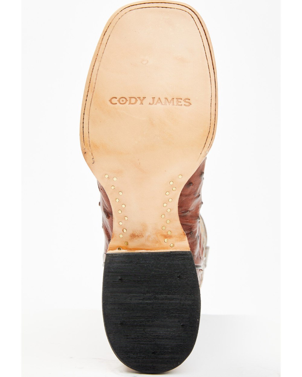 Cody James - Men's Exotic Full Quill Ostrich Western Boots - Broad Square Toe | Brown