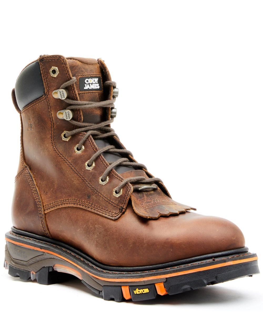 Cody James - Men's 8" Decimator Work Boots - Soft Toe | Brown
