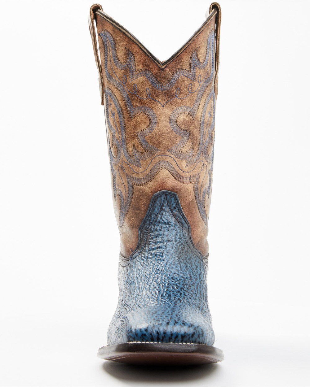 Cody James - Men's Exotic Shark Western Boots - Broad Square Toe | Blue