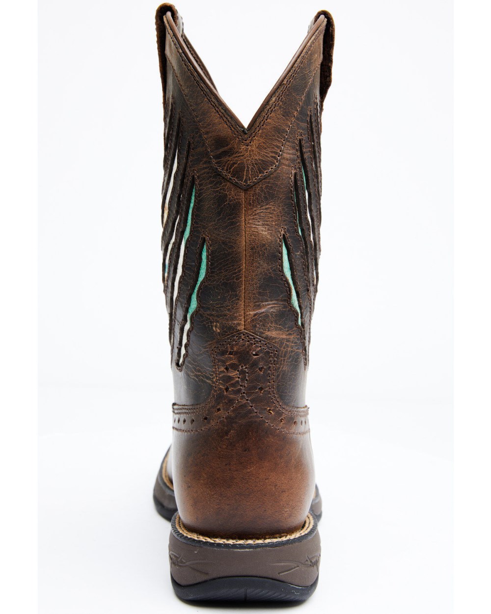 Cody James - Men's Scratch Mexico Flag Lite Performance Western Boots - Broad Square Toe | Brown