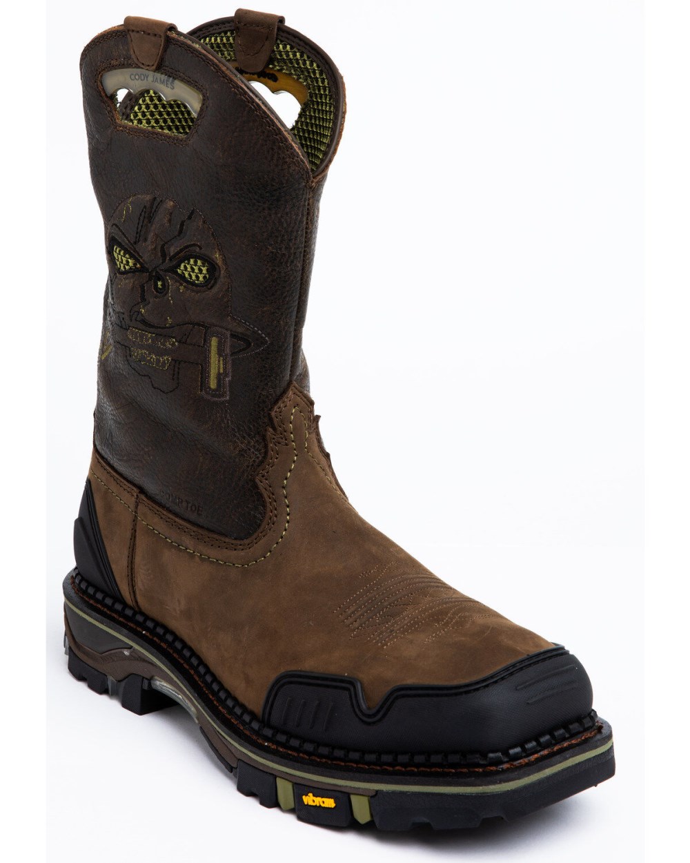 Cody James - Men's Decimator Western Work Boots - Nano Composite Toe | Brown