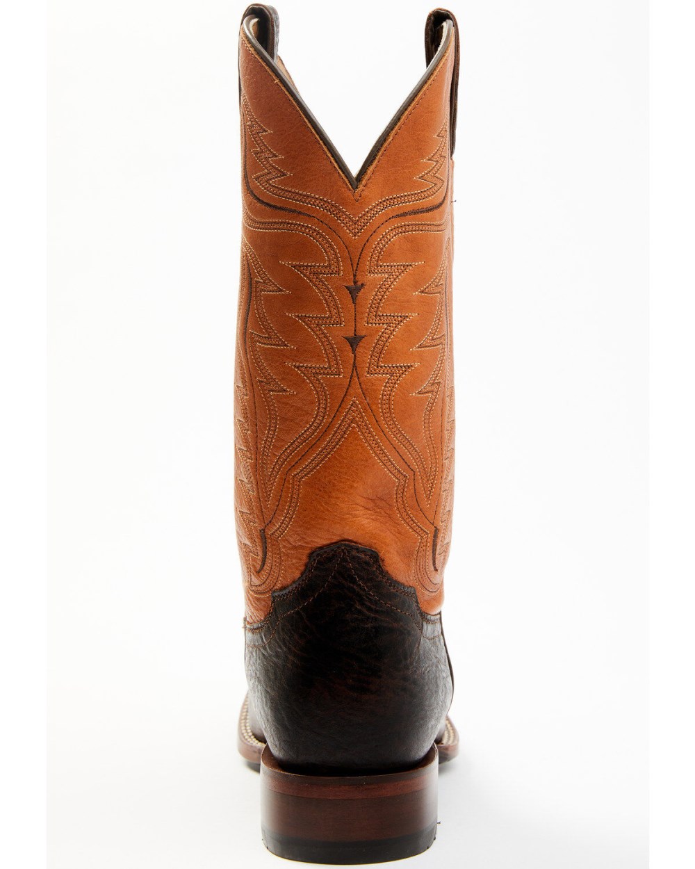 Cody James - Men's Melbourne Cognac Leather Western Boots - Broad Square Toe | Orange