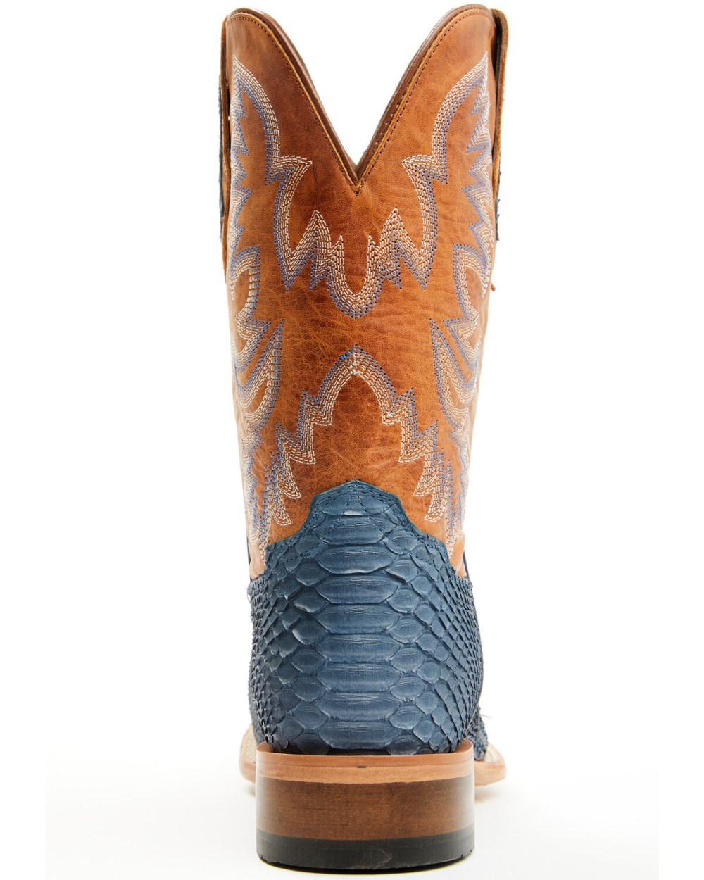 Cody James - Men's Exotic Python Vulturno Western Boots - Broad Square Toe | Blue