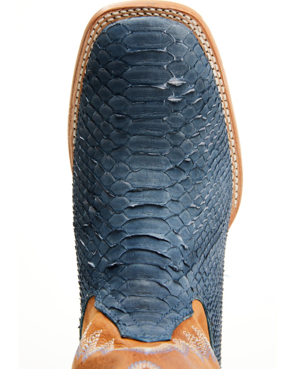 Cody James - Men's Exotic Python Vulturno Western Boots - Broad Square Toe | Blue
