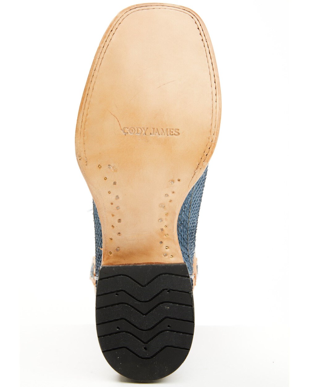 Cody James - Men's Exotic Python Vulturno Western Boots - Broad Square Toe | Blue