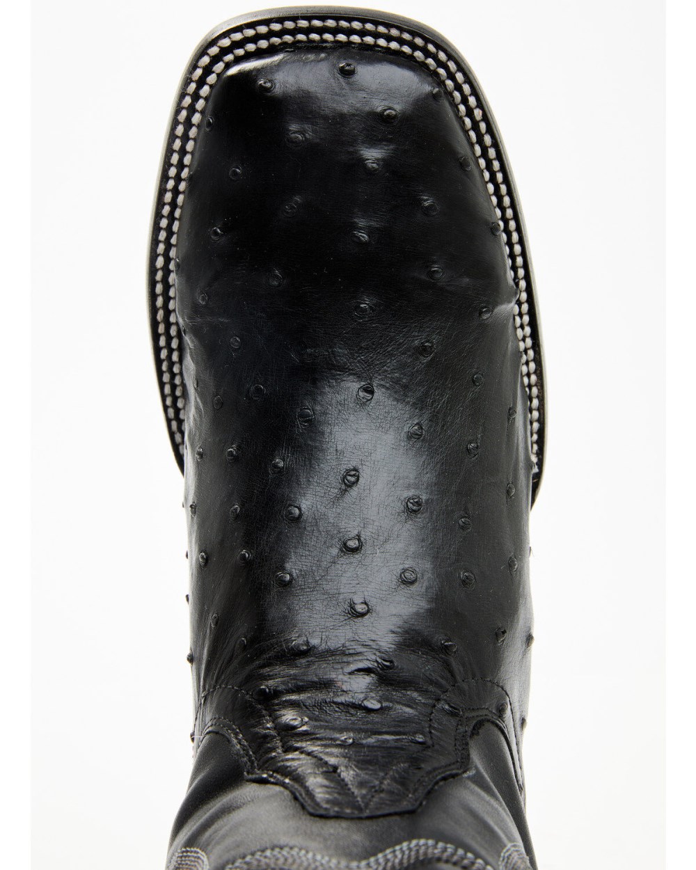 Cody James - Men's Exotic Full Quill Ostrich Western Boots - Broad Square Toe | Black