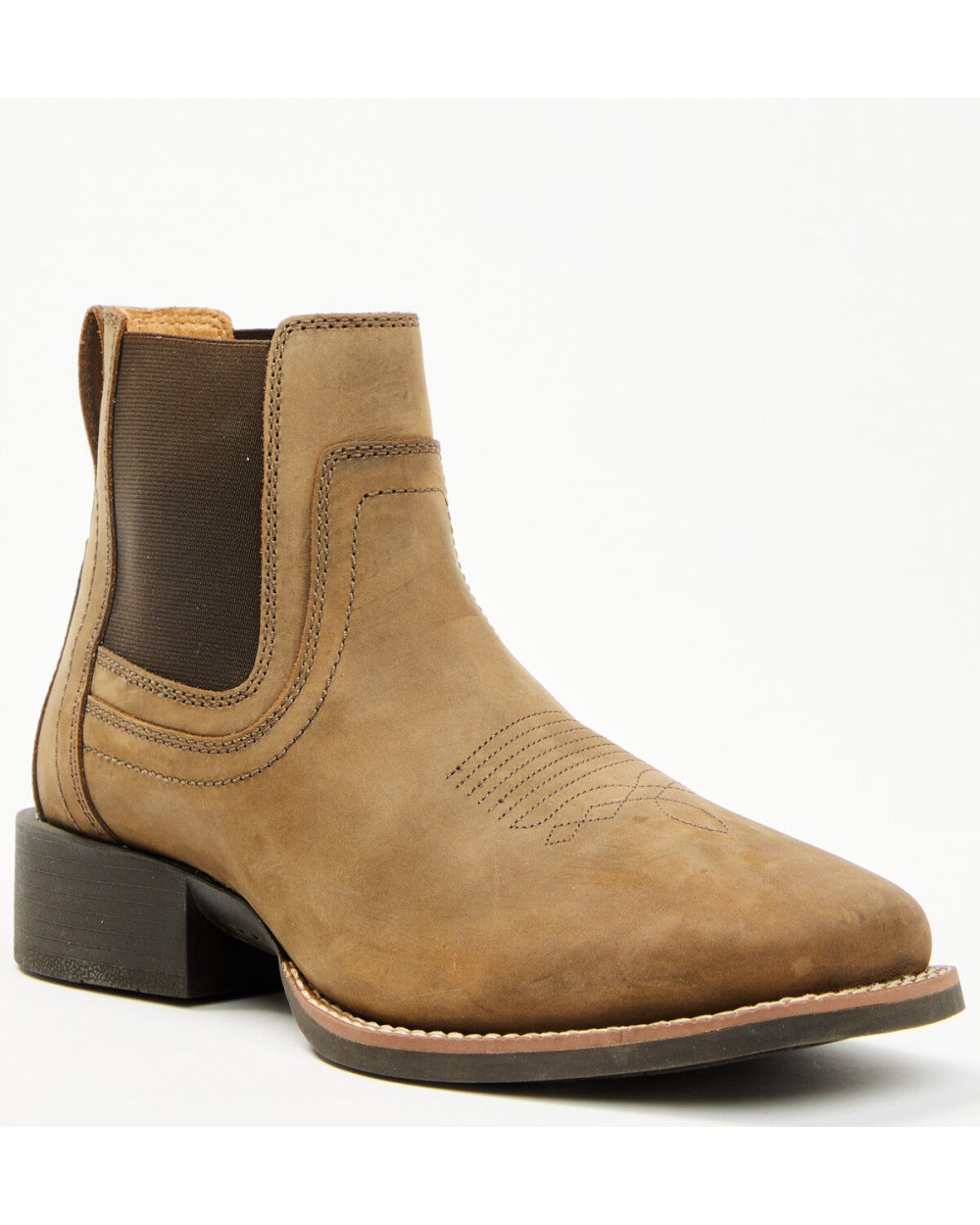Cody James - Men's Ace Chelsea Boots - Broad Square Toe | Brown