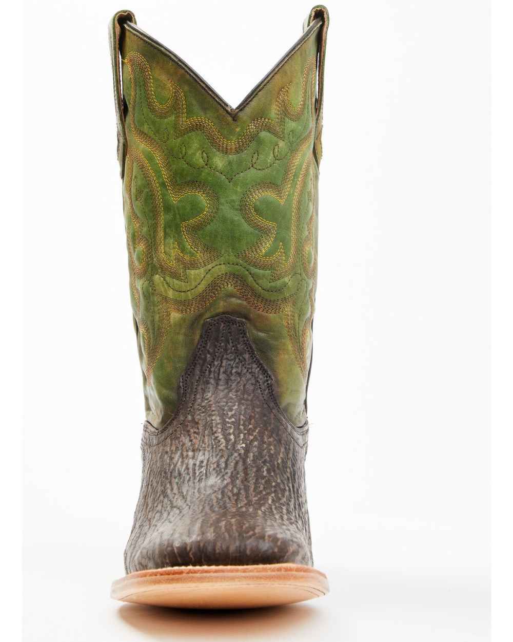 Cody James - Men's Exotic Shark Western Boots - Broad Square Toe | Green