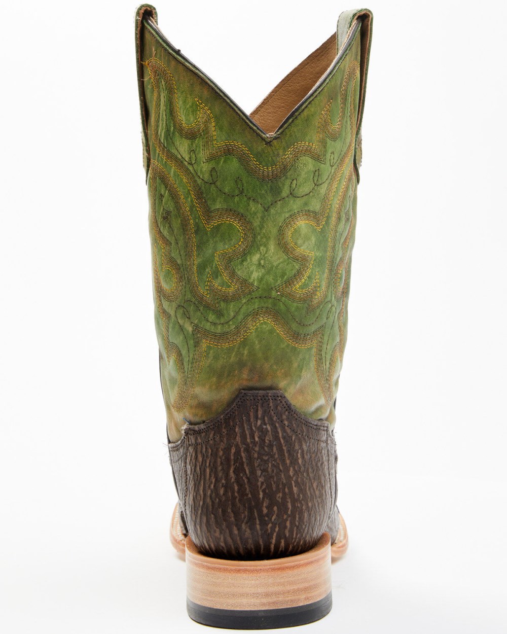Cody James - Men's Exotic Shark Western Boots - Broad Square Toe | Green