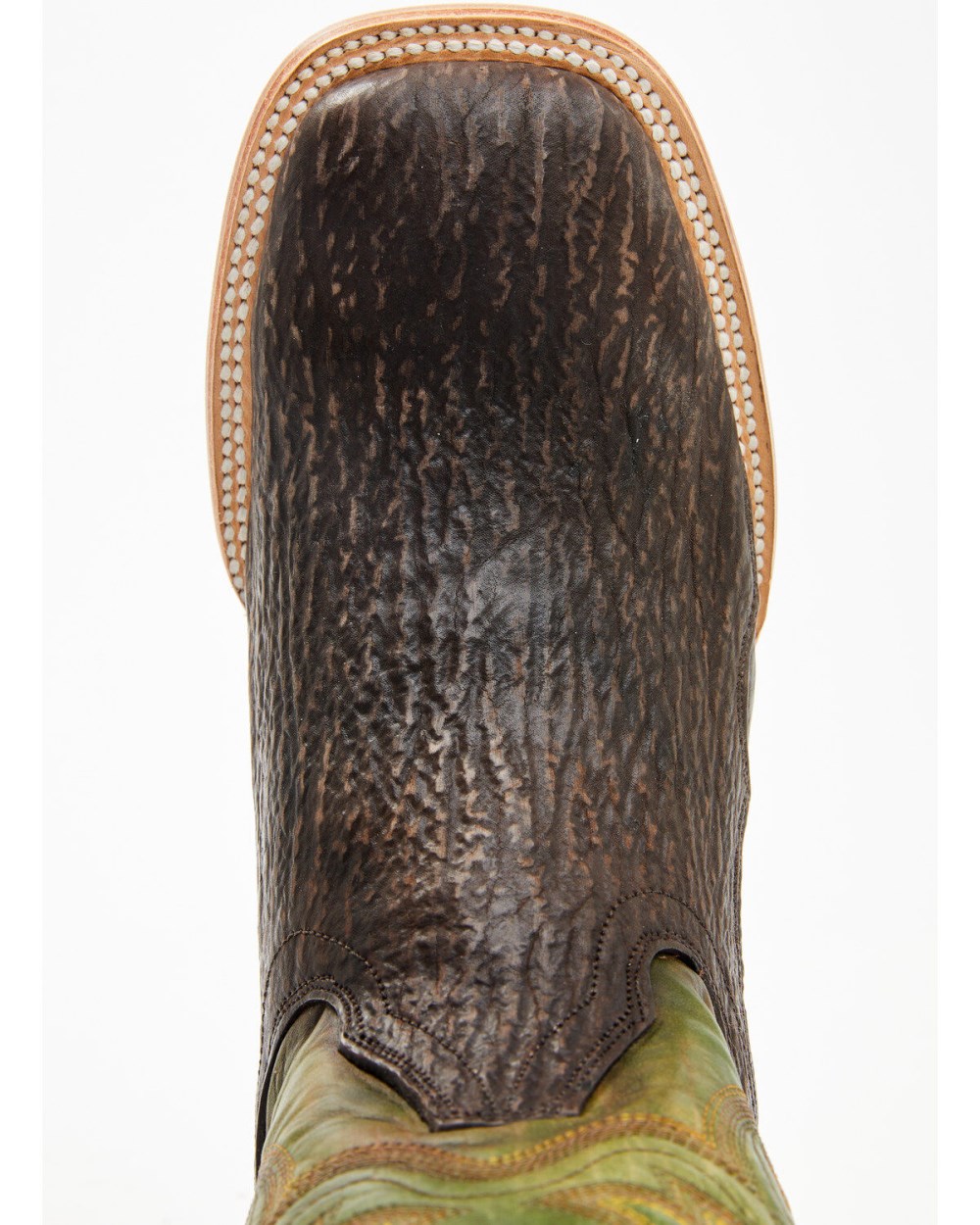 Cody James - Men's Exotic Shark Western Boots - Broad Square Toe | Green