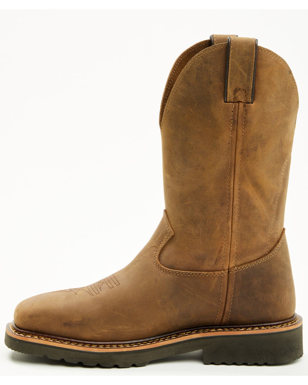 Cody James - Men's Pull-On Work Boots - Soft Toe | Brown