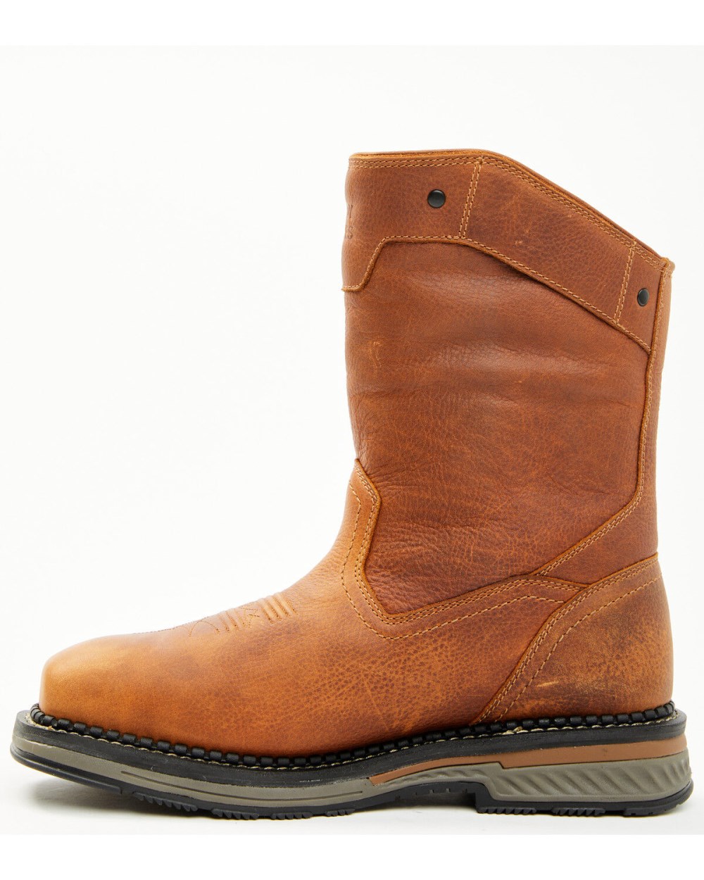 Cody James - Men's 11" Waterproof Insulated Pull-On Work Boots - Composite Toe | Medium Brown