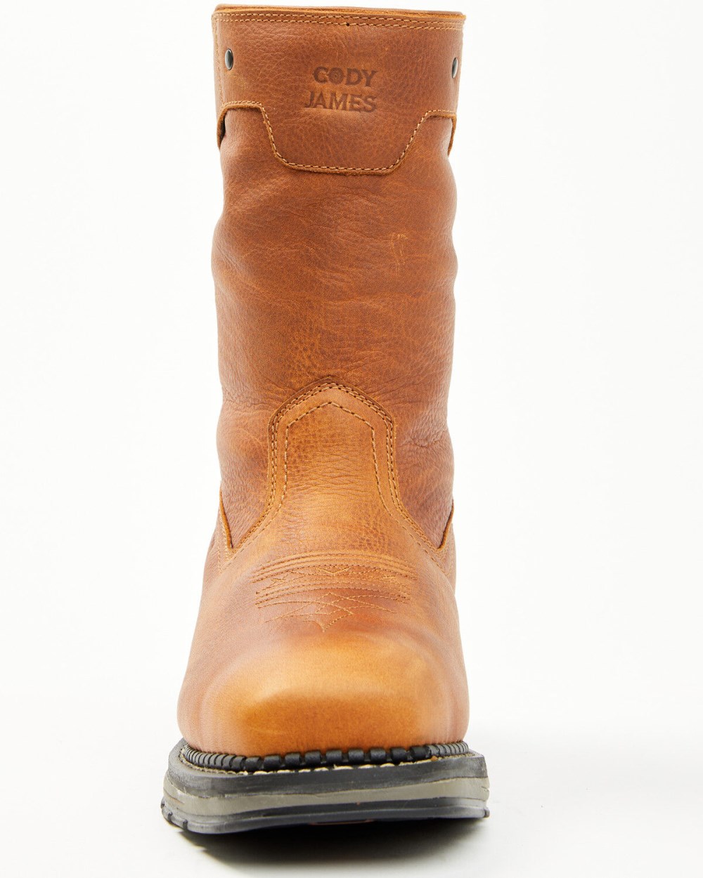 Cody James - Men's 11" Waterproof Insulated Pull-On Work Boots - Composite Toe | Medium Brown