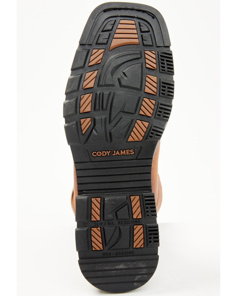 Cody James - Men's 11" Waterproof Insulated Pull-On Work Boots - Composite Toe | Medium Brown