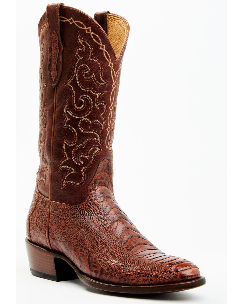 Cody James - Men's Exotic Ostrich Western Boots - Round Toe | Red