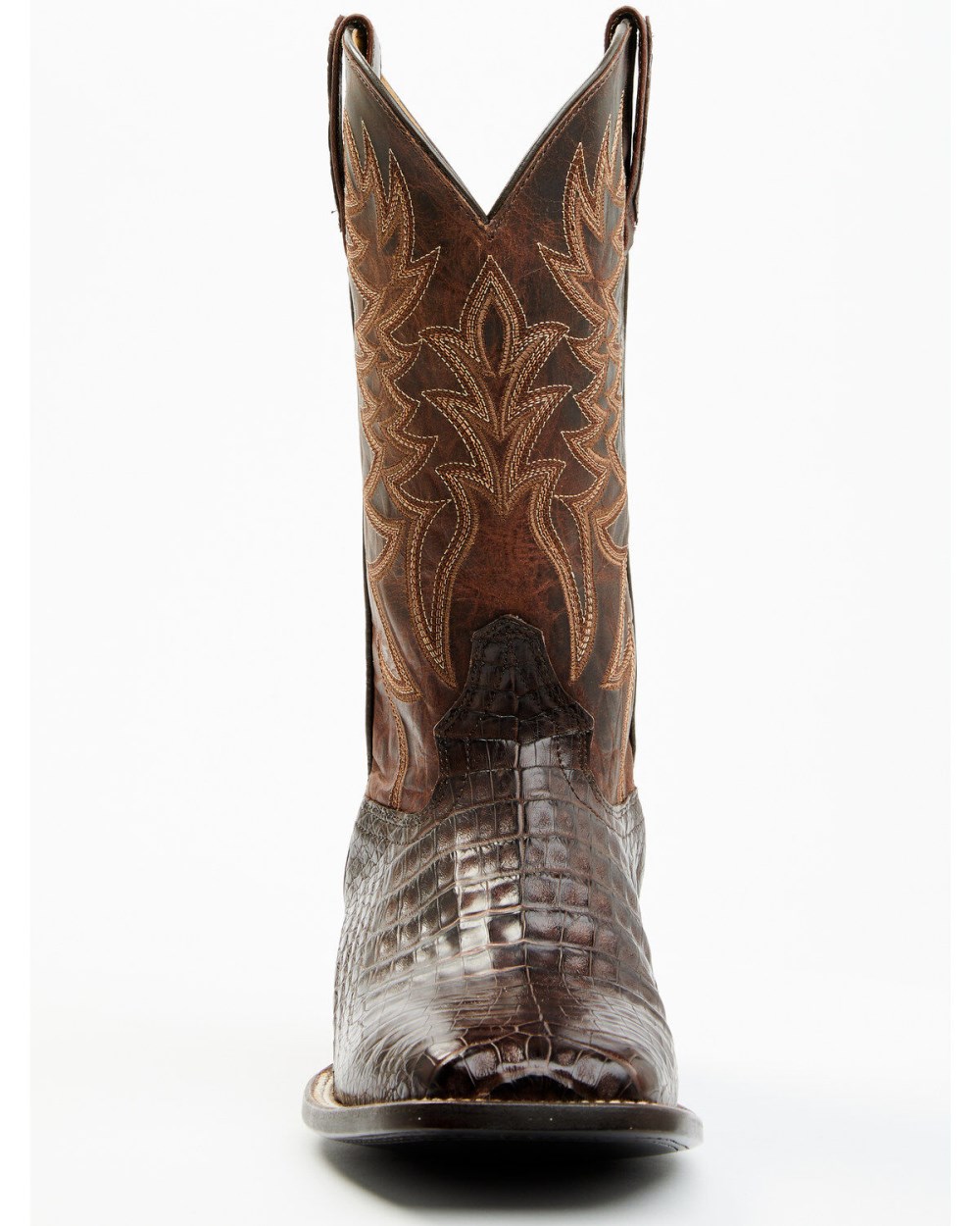 Cody James - Men's Exotic Caiman Belly Western Boots - Broad Square Toe | Brown