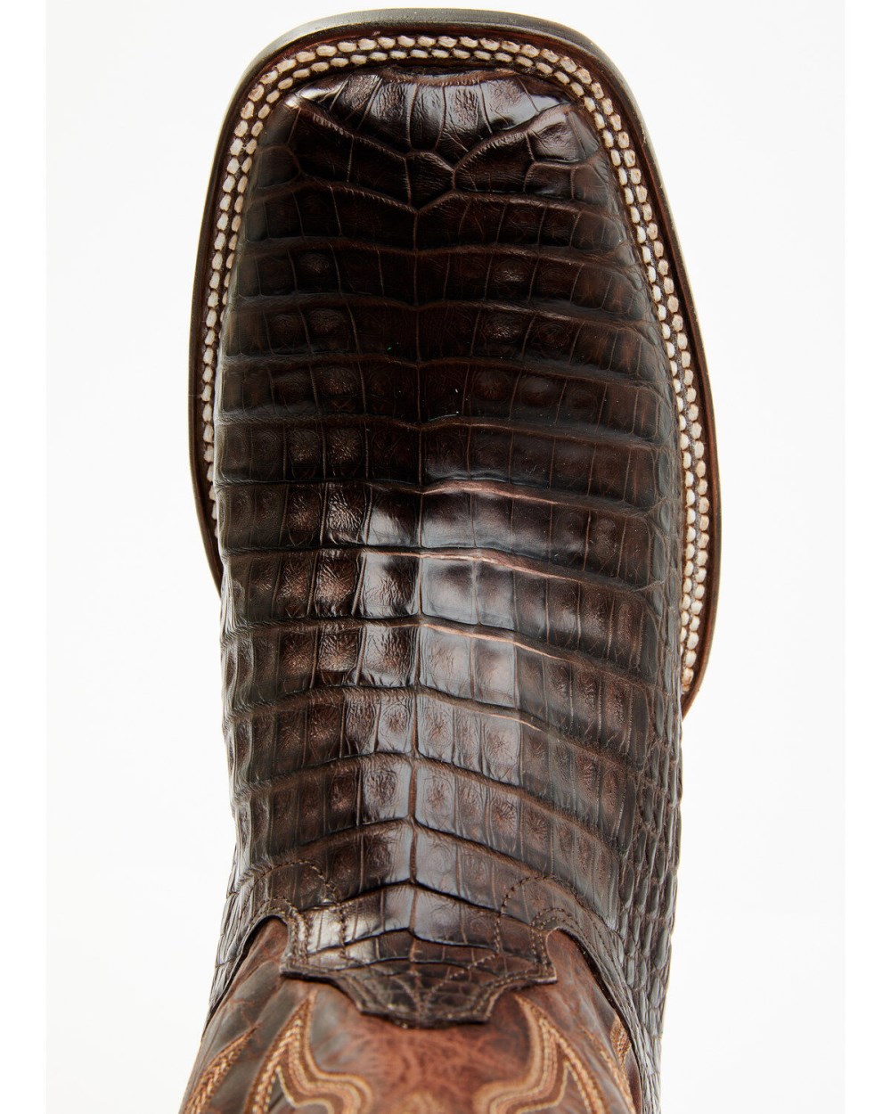 Cody James - Men's Exotic Caiman Belly Western Boots - Broad Square Toe | Brown