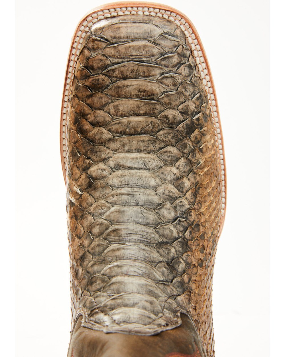Cody James - Men's Python Exotic Western Boots - Broad Square Toe | Brown