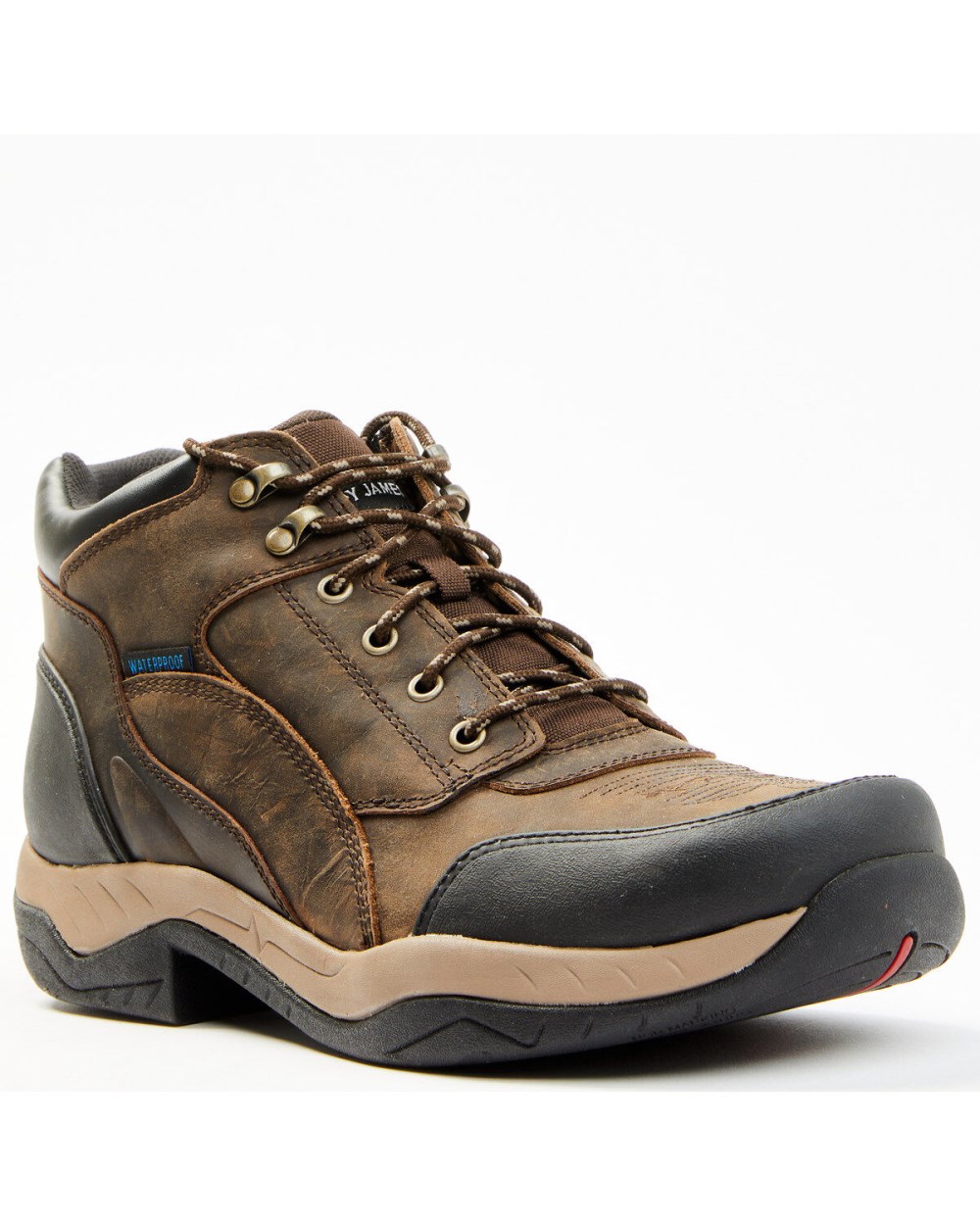 Cody James - Men's Endurance Corral Lace-Up WP Soft Work Hiking Boots | Chocolate