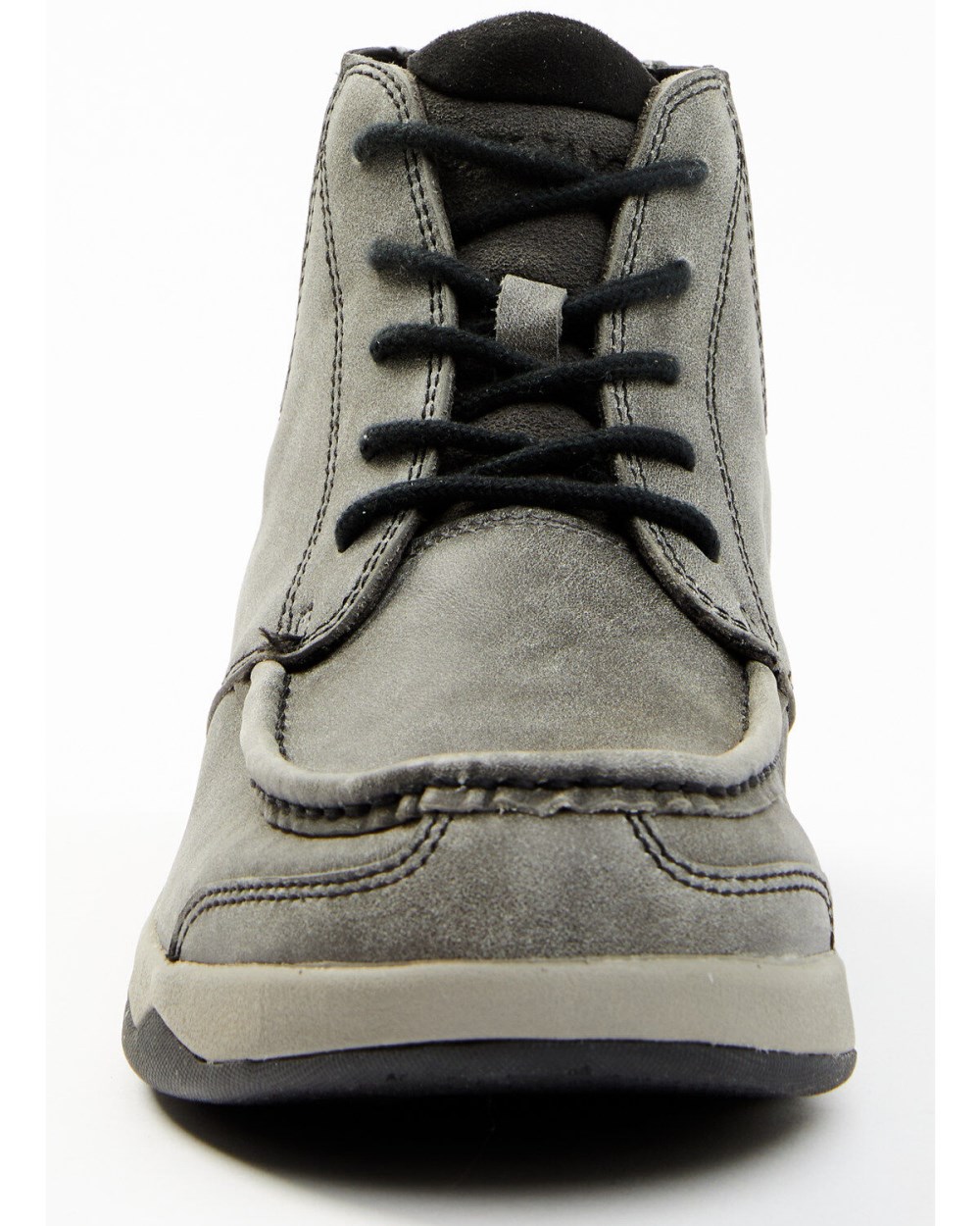Cody James - Men's Trusted Glacier Lace-Up Casual Chelsea Boots - Moc Toe | Grey