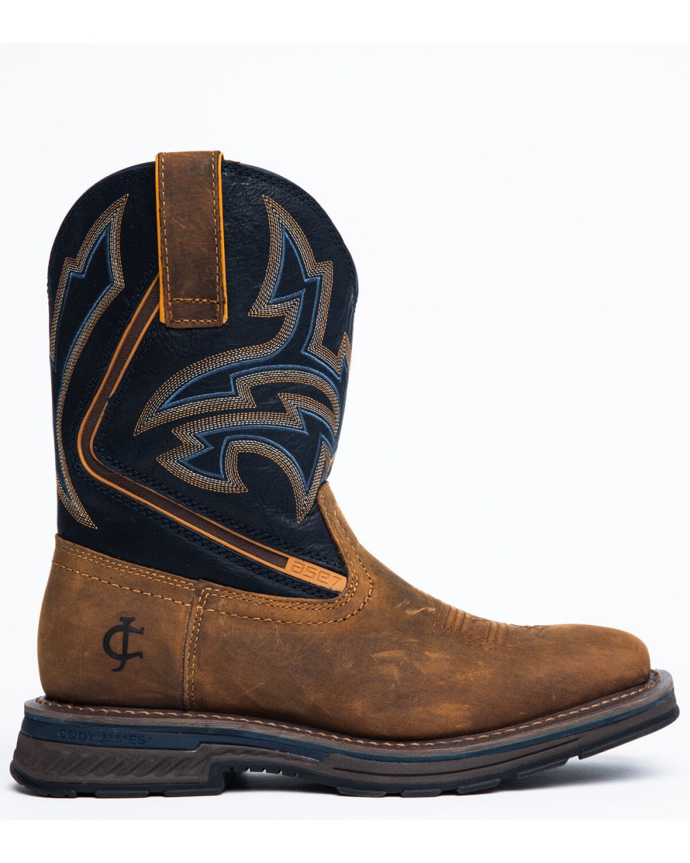 Cody James - Men's Disruptor Western Work Boots - Soft Toe | Brown