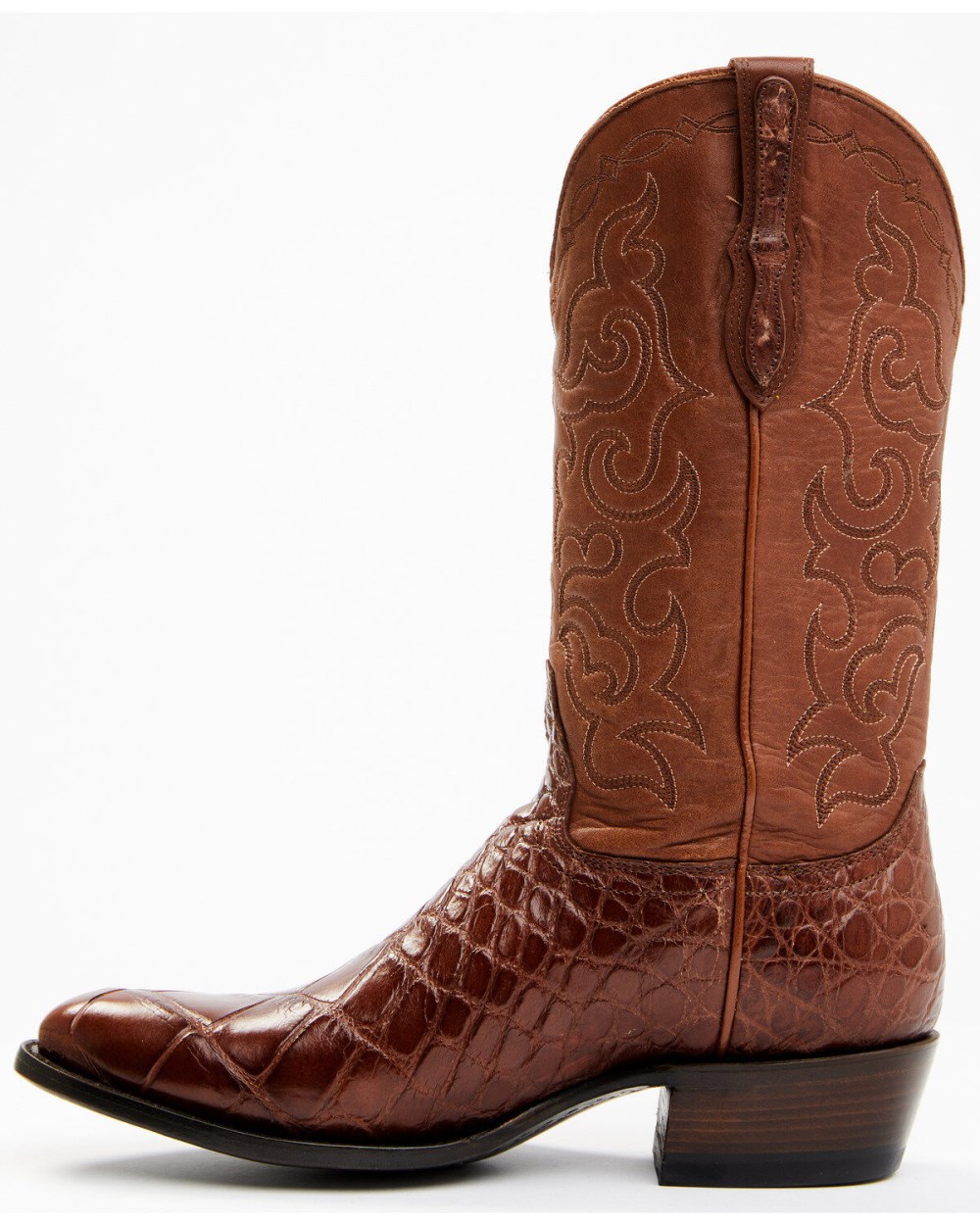 Cody James - Men's Exotic American Alligator Western Boots - Round Toe | Lt Brown