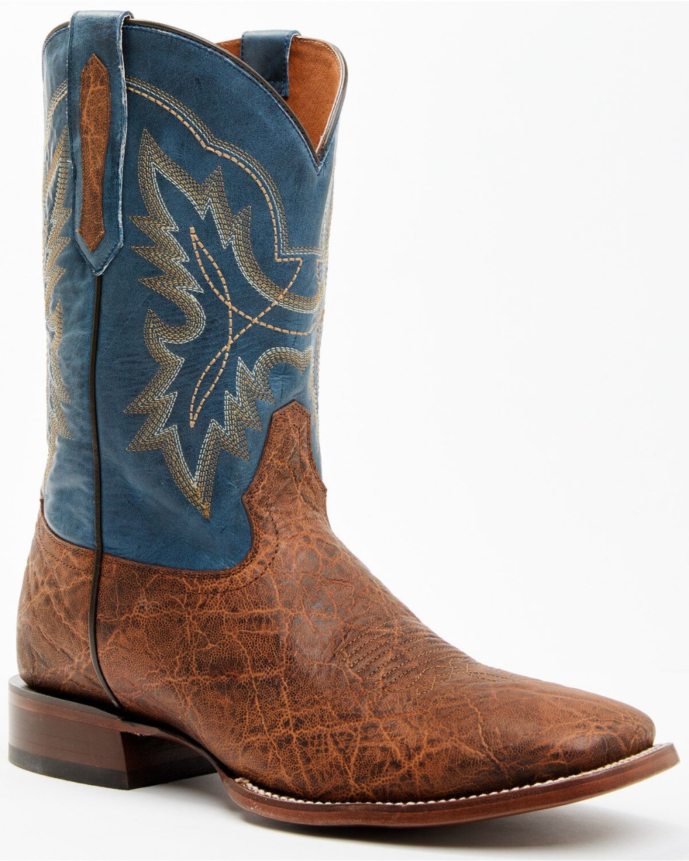 Cody James - Men's Elephant Print Western Boots - Broad Square Toe | Brown