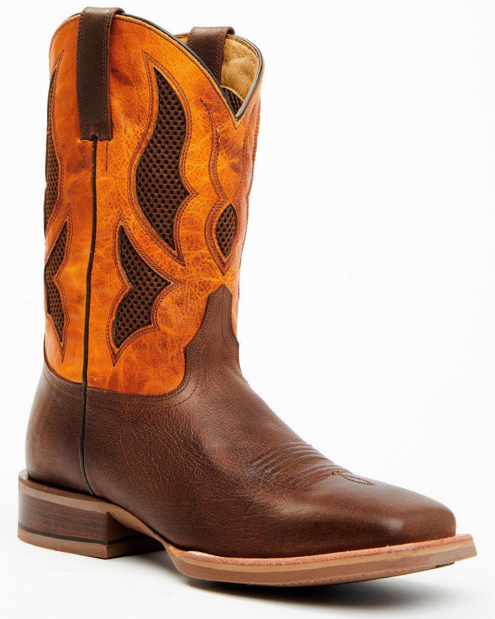 Cody James - Men's Xtreme Xero Gravity Western Performance Boots - Broad Square Toe | Orange