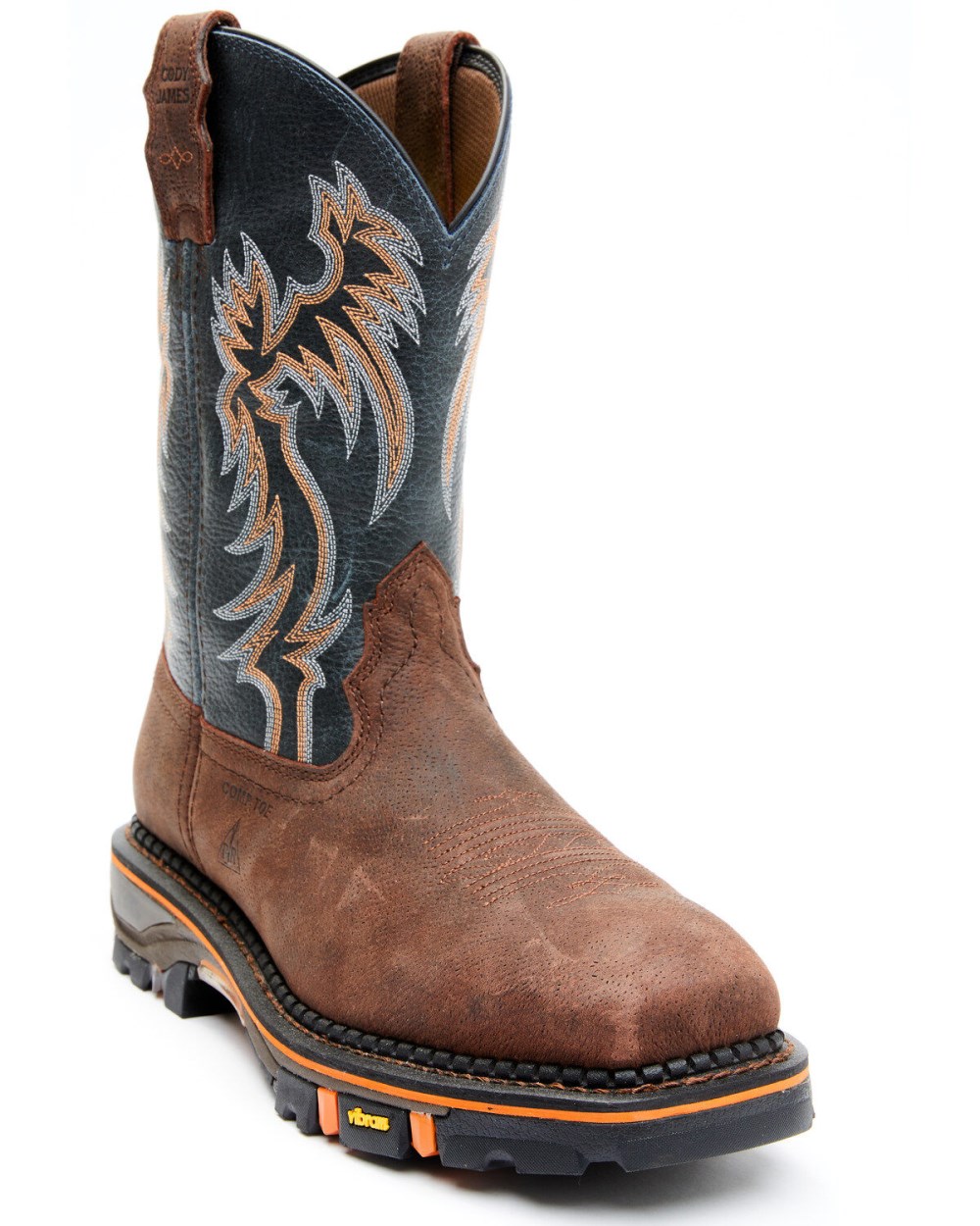 Cody James - Men's Decimator Western Work Boots - Composite Toe | Brown