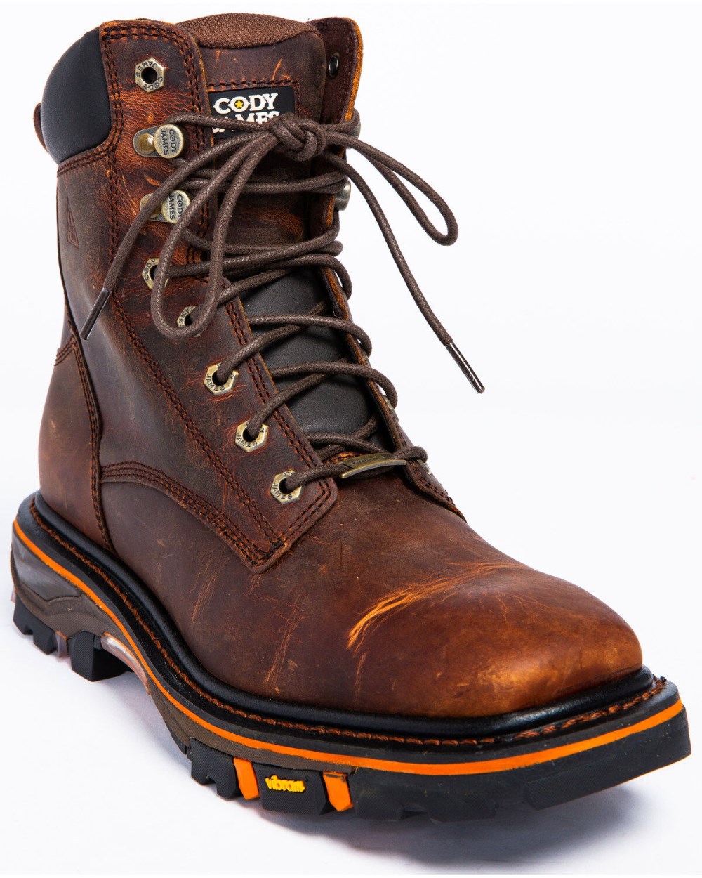 Cody James - Men's 8" Decimator Work Boots - Soft Toe | Brown