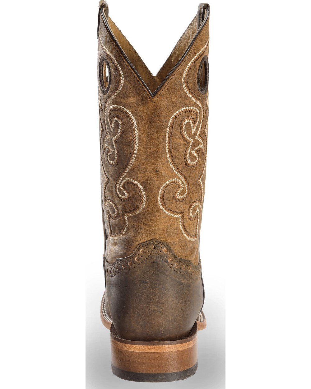 Cody James - Men's Saddle Vamp Western Boots - Broad Square Toe | Brown